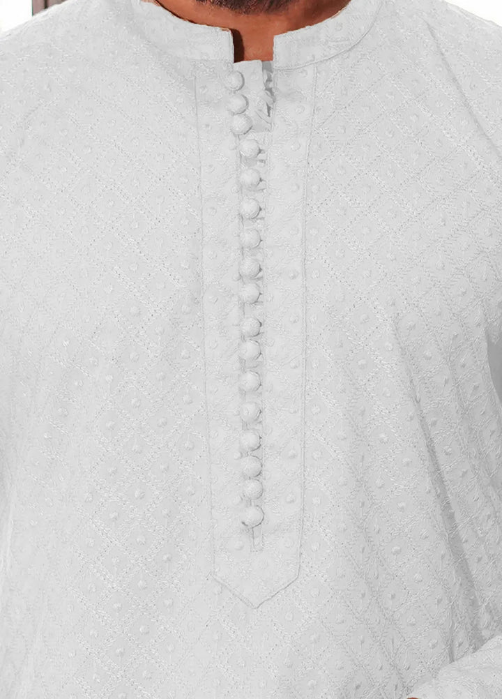 Label M Cotton Embroidered Men Kurta - CK7