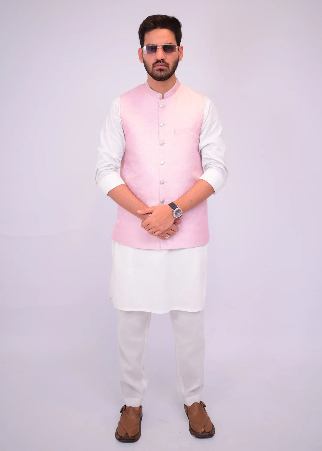 Label M Jamawar Fancy Men Waistcoat - WC3