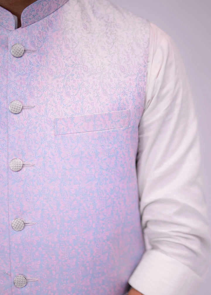 Lilac Jamawar Waistcoat