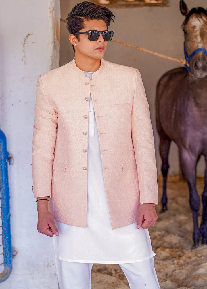 Label M Karandi Embroidered Men Prince Coat -  PC0014