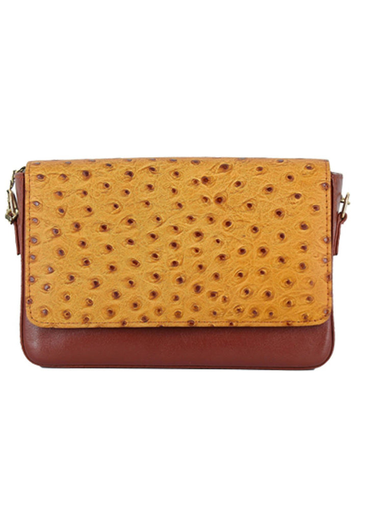 Lafanzo Leather Clutch Bag zk05 Tawny Brown