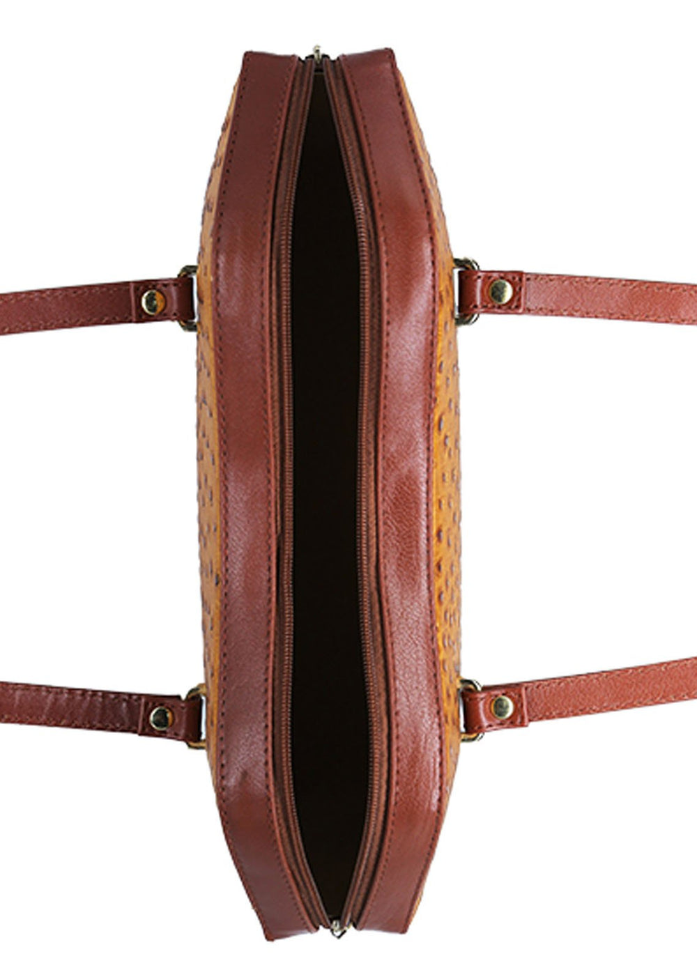 Lafanzo Leather Hand Bag zk01 Tawny Brown