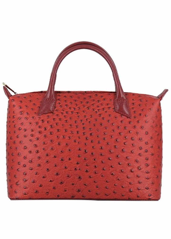 Lafanzo Leather Hand Bag zk04 Crimson Red