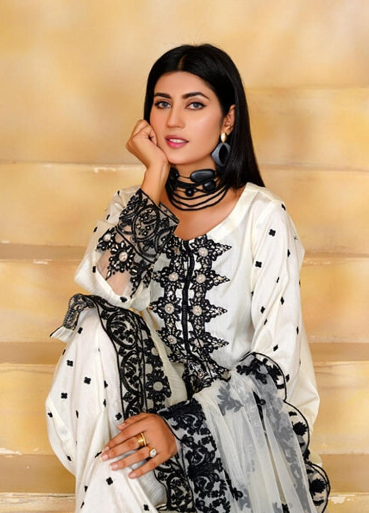 Ayat Pret Embroidered Raw Silk 3 Piece Suit Chambali