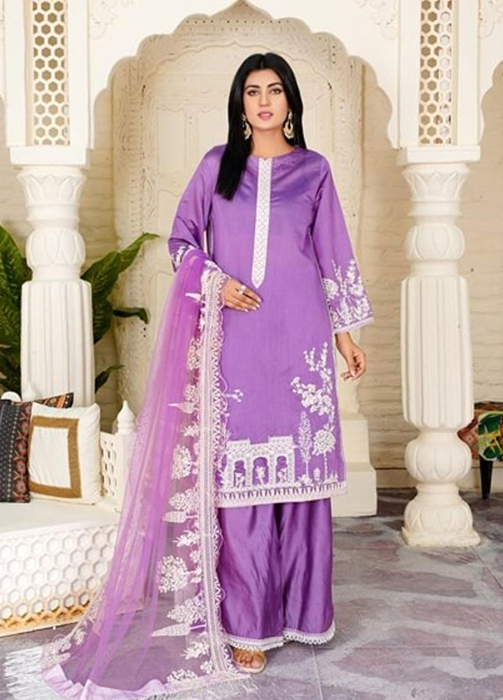 Ayat Pret Embroidered Cotton Silk 3 Piece Suit Kasni