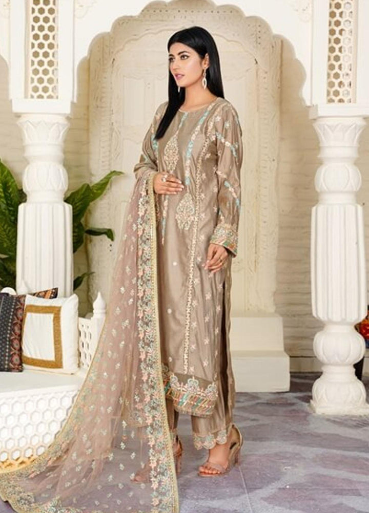 Ayat Pret Embroidered Cotton Silk 3 Piece Suit Soona