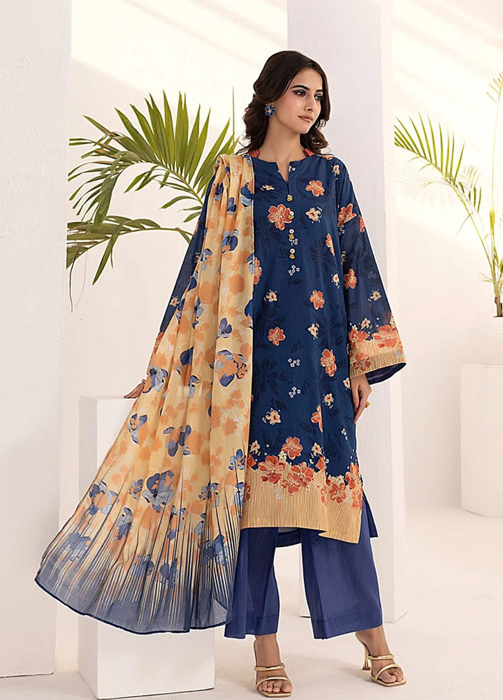 Laira by Salitex Printed Lawn Suits Unstitched 3 Piece SSW6U3P242UT - Summer Collection