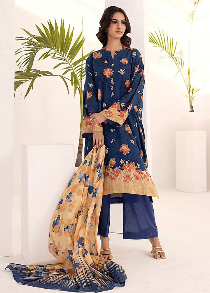 Laira by Salitex Printed Lawn Suits Unstitched 3 Piece SSW6U3P242UT - Summer Collection
