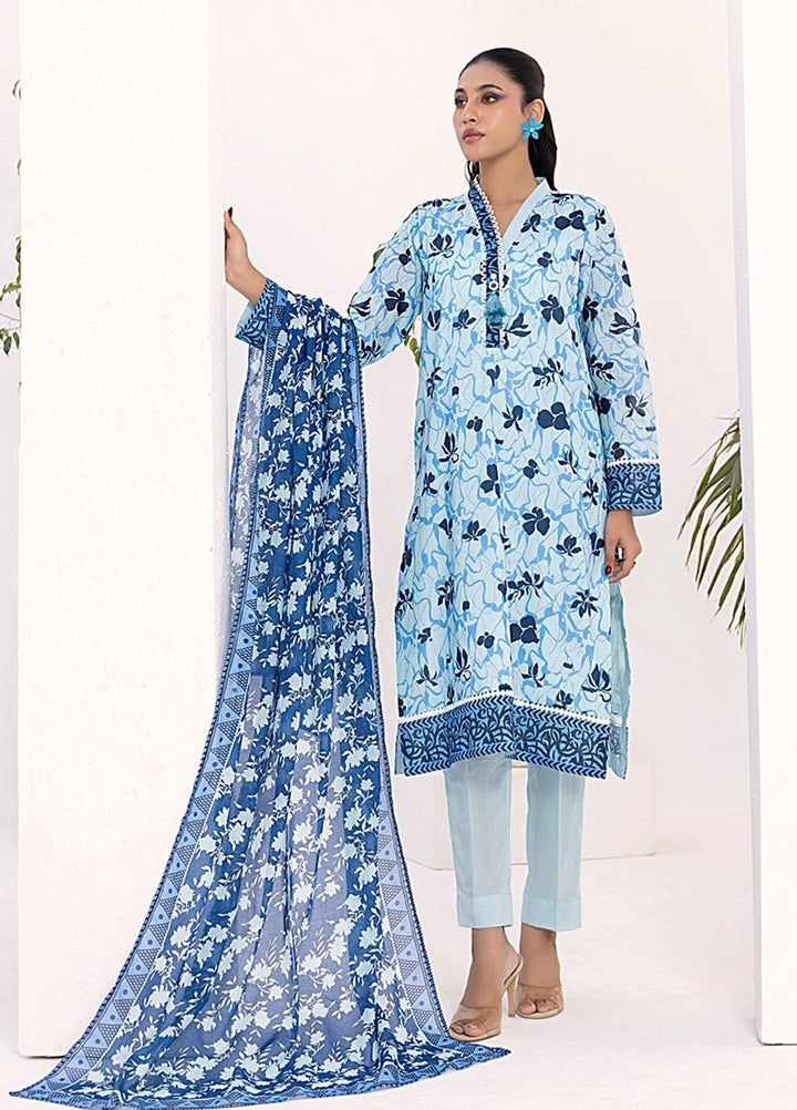 Laira by Salitex Printed Lawn Suits Unstitched 3 Piece SSW6U3P243UT - Summer Collection