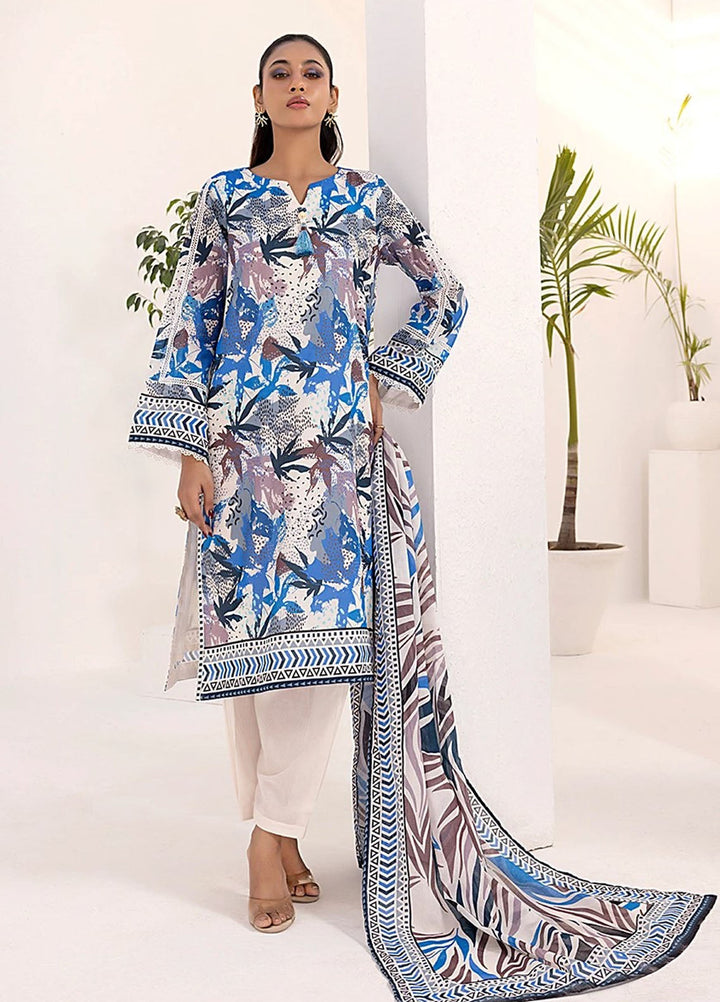Laira by Salitex Printed Lawn Suits Unstitched 3 Piece SSW6U3P248UT - Summer Collection