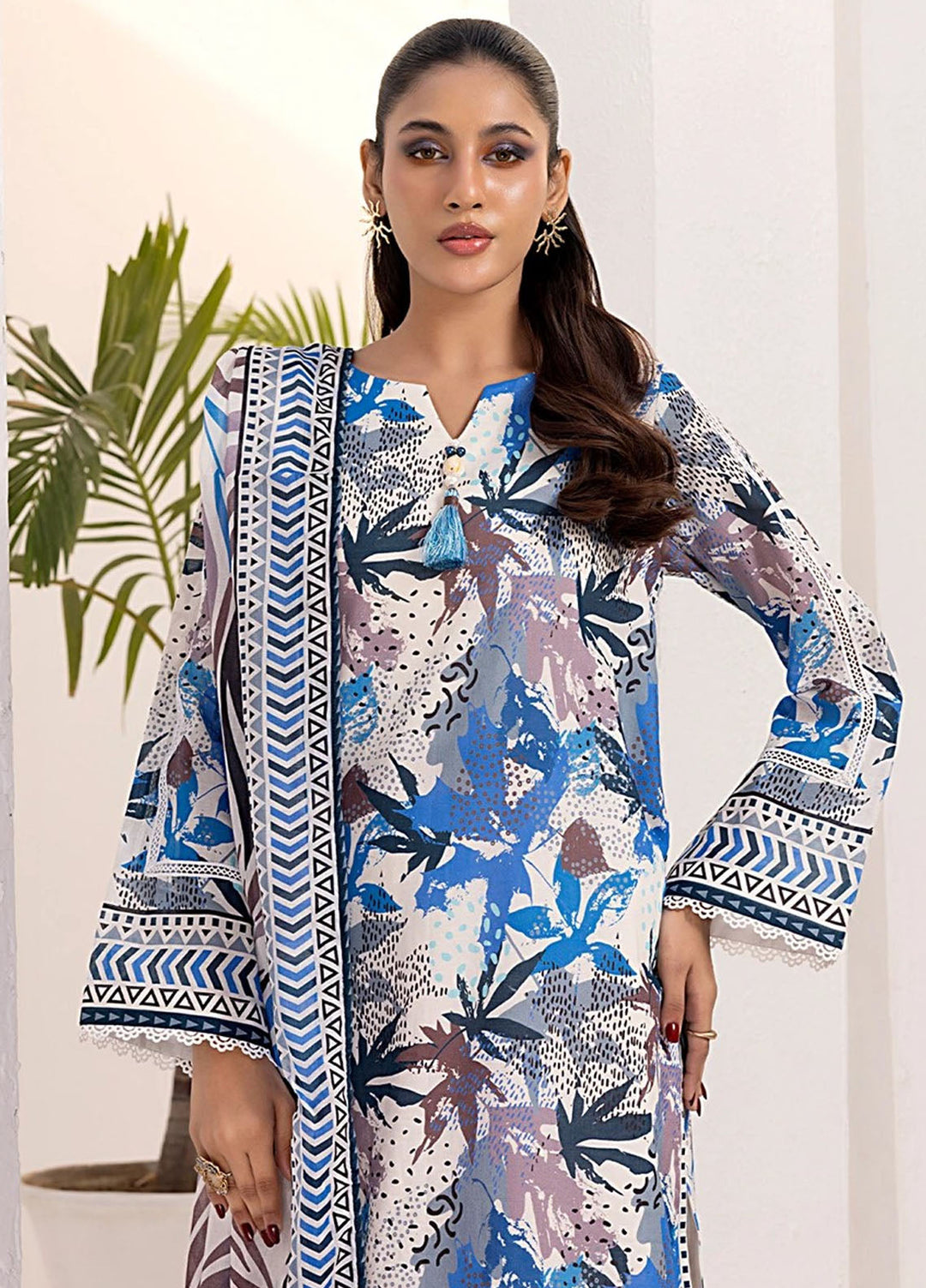 Laira by Salitex Printed Lawn Suits Unstitched 3 Piece SSW6U3P248UT - Summer Collection