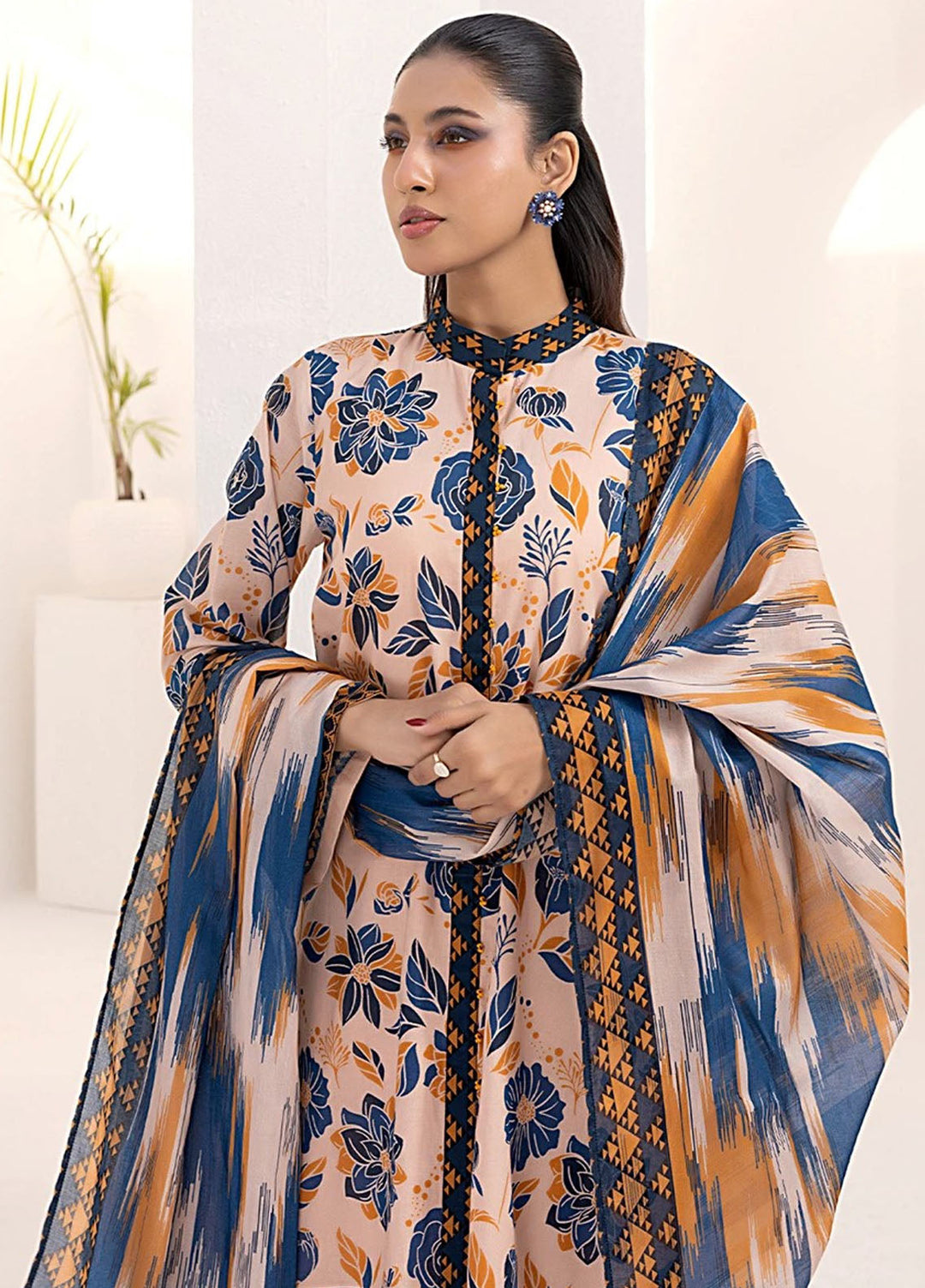 Laira by Salitex Printed Lawn Suits Unstitched 3 Piece SSW6U3P249UT - Summer Collection