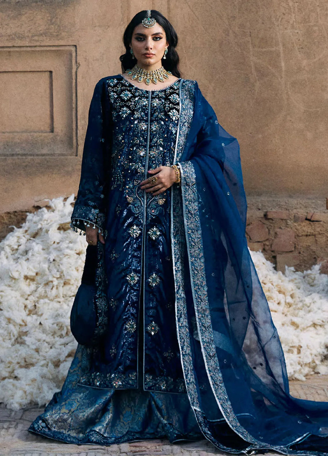 Laj by Lajwanti Unstitched Velvet 3 Piece Suit D-04