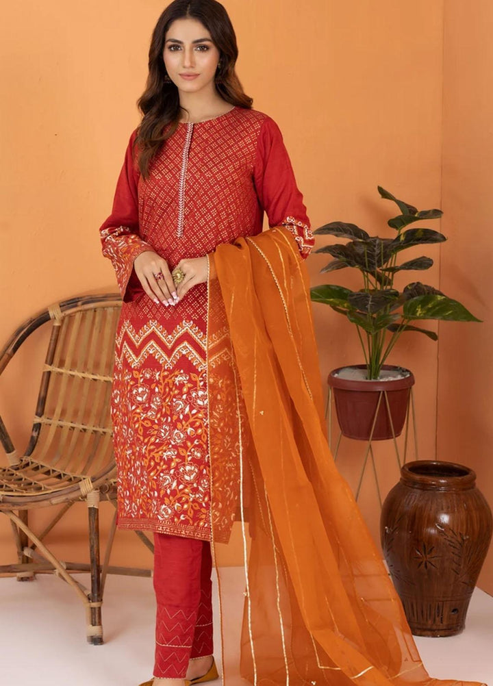 Lakhany Luxury Pret  Raw Silk 3 Piece Suit LSM-2502