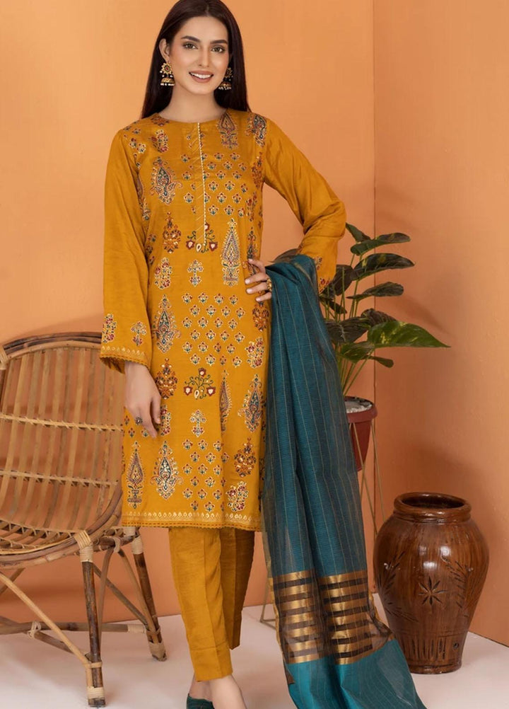 Lakhany Luxury Pret  Raw Silk 3 Piece Suit LSM-2504
