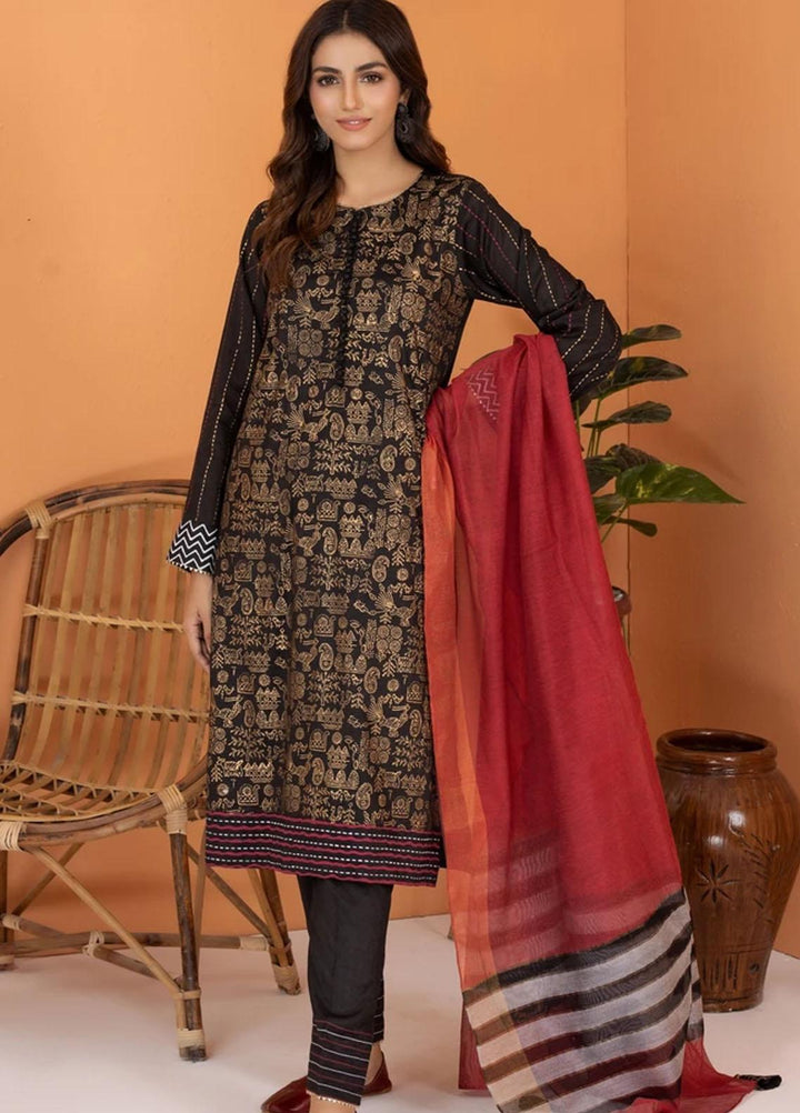 Lakhany Luxury Pret  Raw Silk 3 Piece Suit LSM-2507