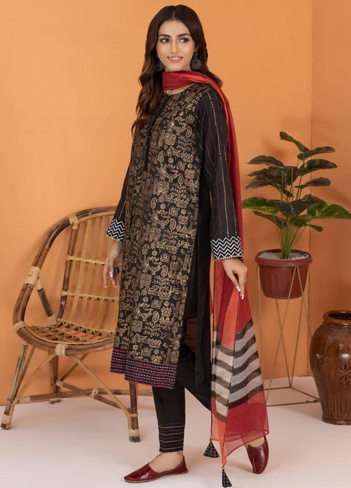 Lakhany Luxury Pret  Raw Silk 3 Piece Suit LSM-2507