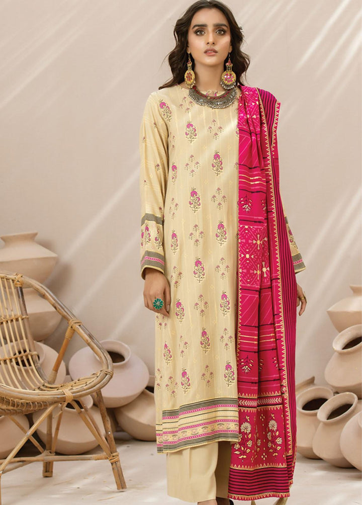 Lakhany Printed Cashmere Wool Suits Unstitched 3 Piece LSM21CG CGC-4012 - Winter Collection