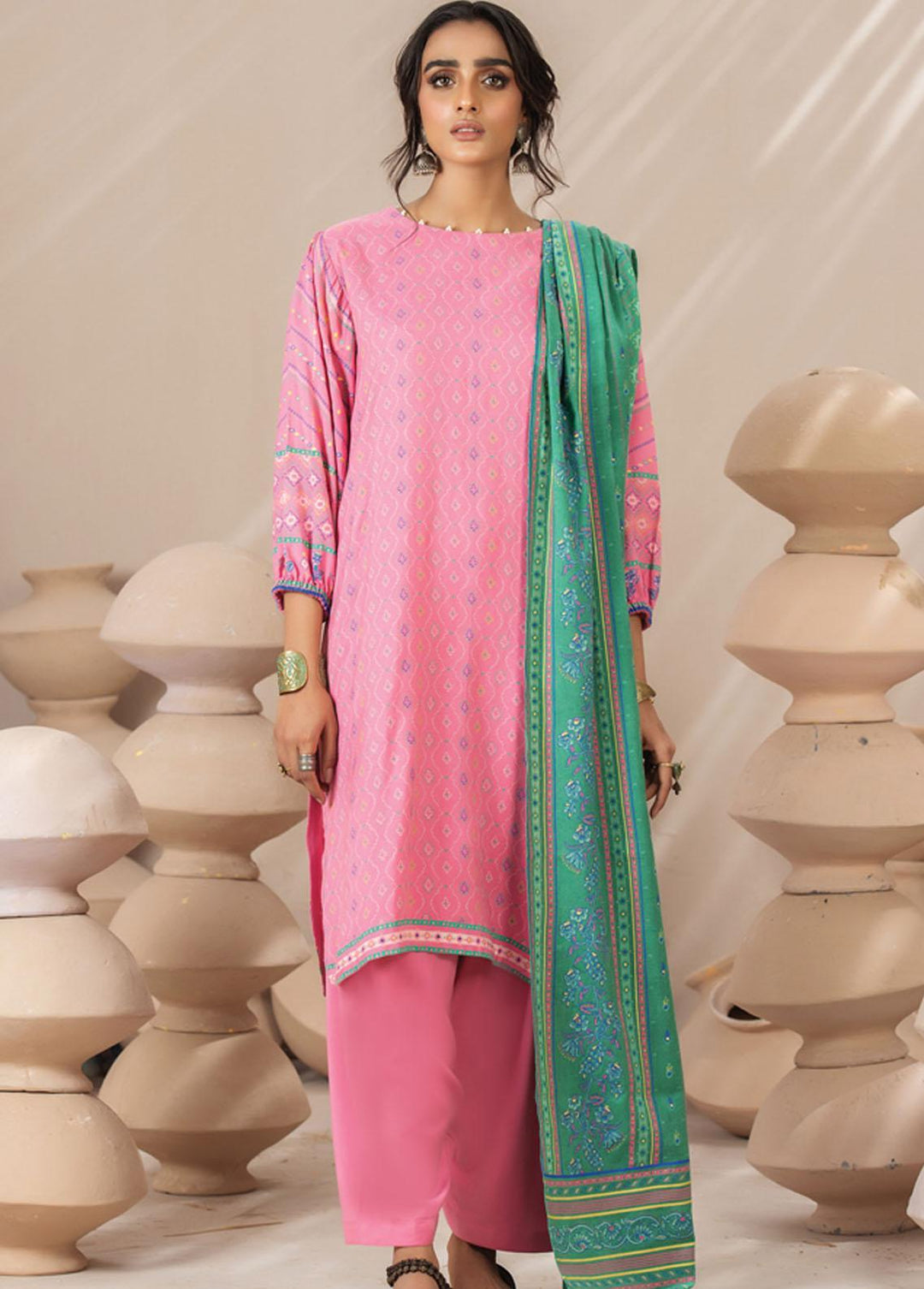 Lakhany Printed Cashmere Wool Suits Unstitched 3 Piece LSM21CG CGC-4015 - Winter Collection