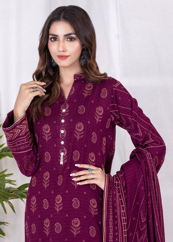 Lakhany Printed Cashmi Vool Suits Unstitched 3 Piece LSM21CV CVC-1011-A - Winter Collection