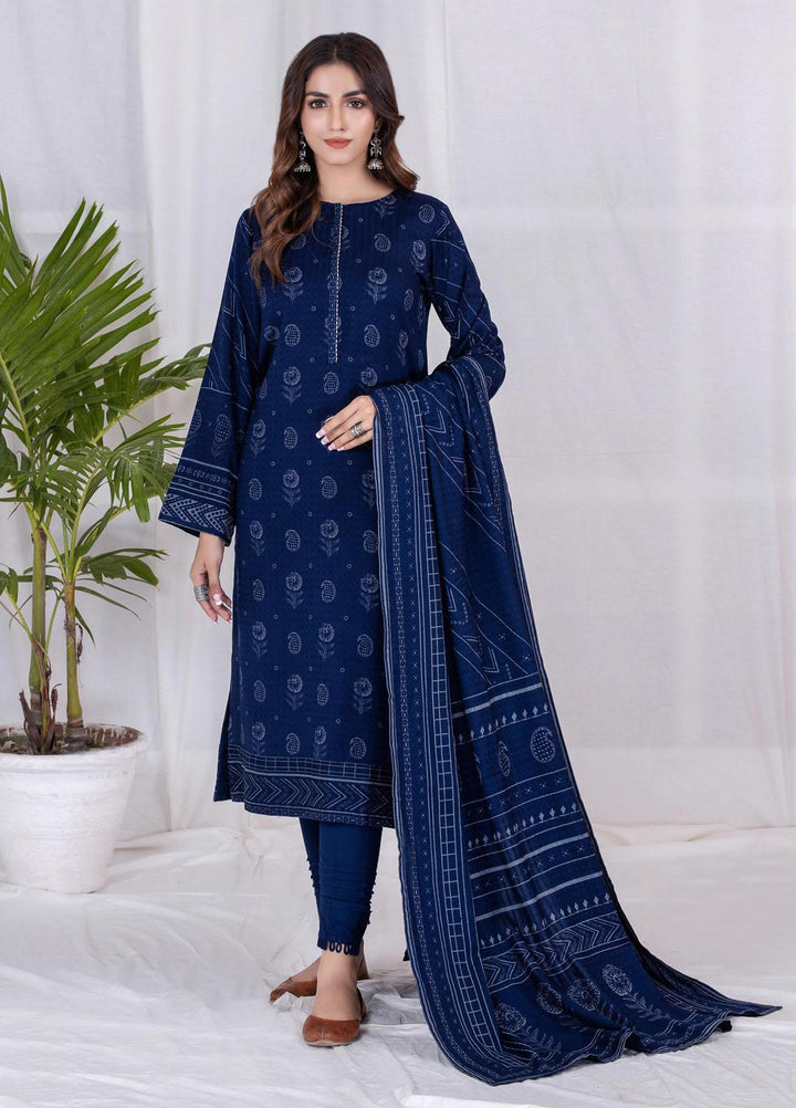 Lakhany Printed Cashmi Vool Suits Unstitched 3 Piece LSM21CV CVC-1011-B - Winter Collection