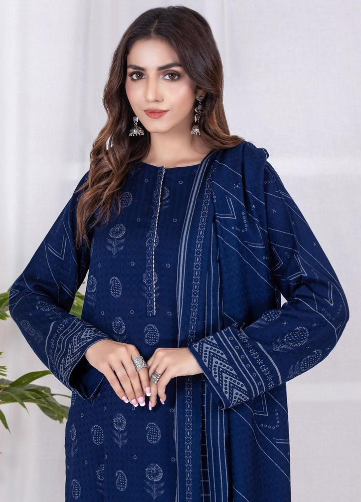 Lakhany Printed Cashmi Vool Suits Unstitched 3 Piece LSM21CV CVC-1011-B - Winter Collection