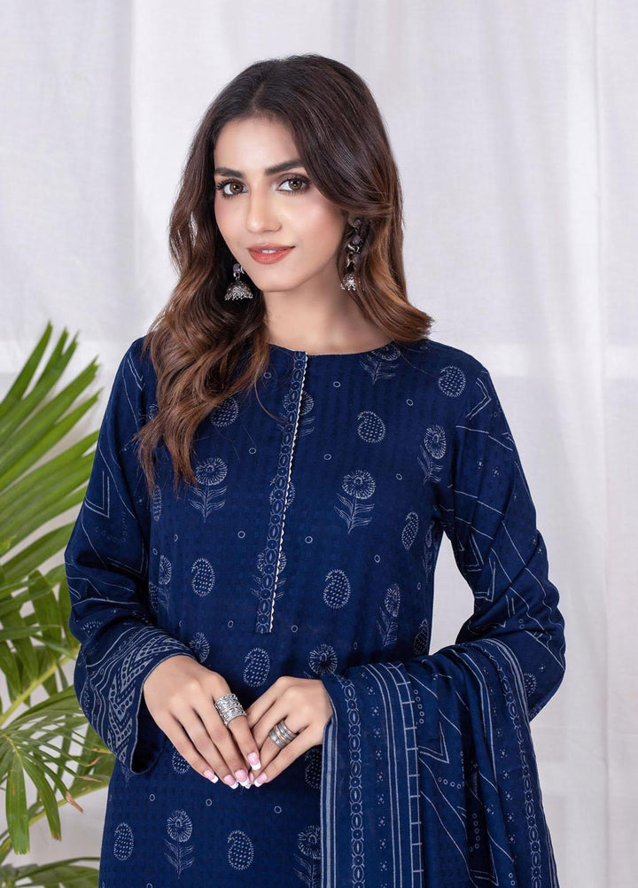 Lakhany Printed Cashmi Vool Suits Unstitched 3 Piece LSM21CV CVC-1011-B - Winter Collection
