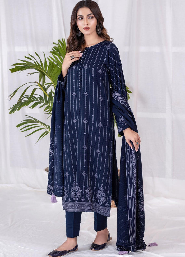 Lakhany Printed Cashmi Vool Suits Unstitched 3 Piece LSM21CV CVC-1012-A - Winter Collection