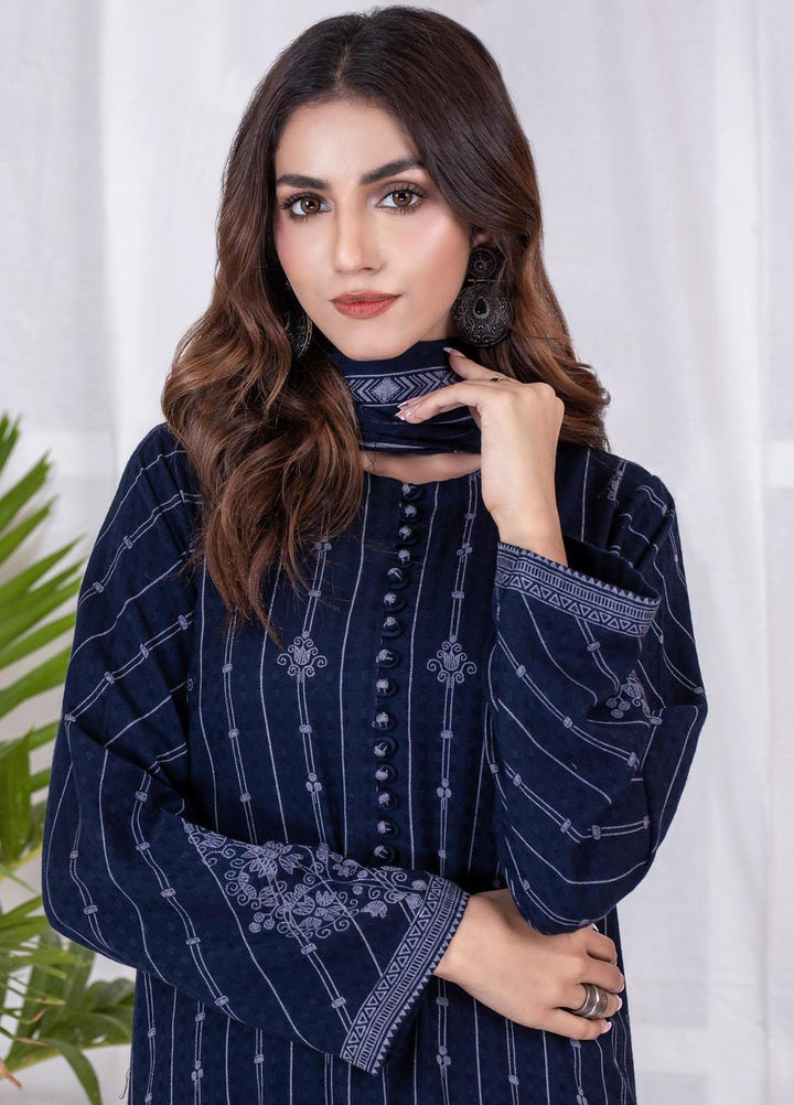 Lakhany Printed Cashmi Vool Suits Unstitched 3 Piece LSM21CV CVC-1012-A - Winter Collection