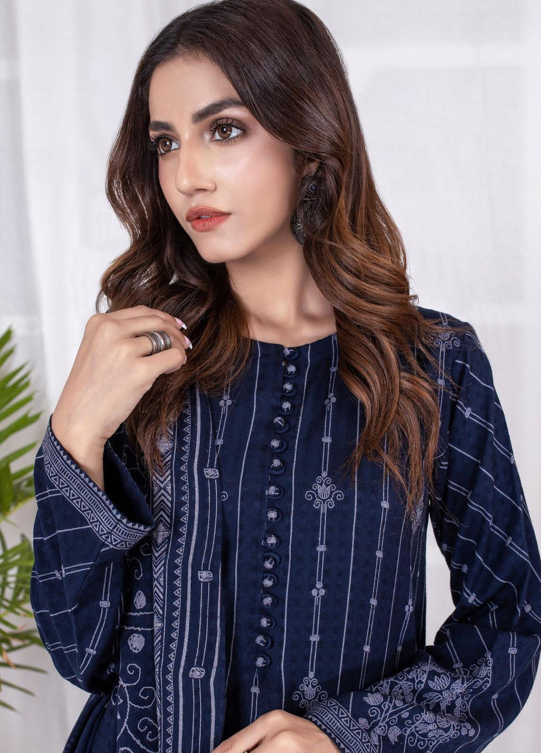 Lakhany Printed Cashmi Vool Suits Unstitched 3 Piece LSM21CV CVC-1012-A - Winter Collection
