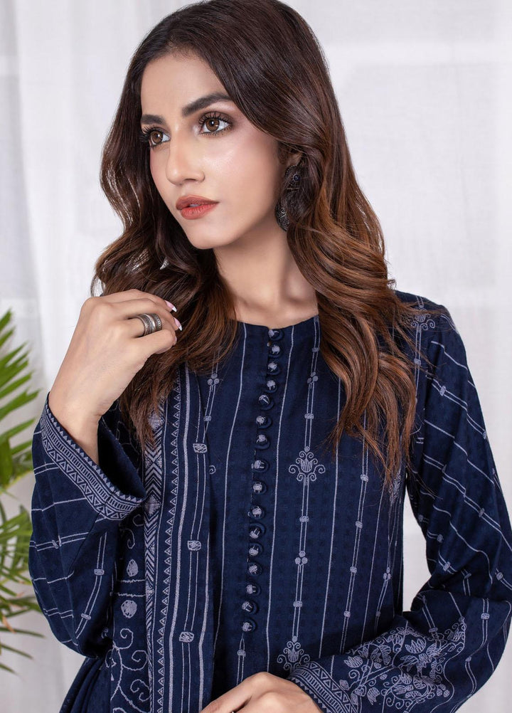 Lakhany Printed Cashmi Vool Suits Unstitched 3 Piece LSM21CV CVC-1012-A - Winter Collection