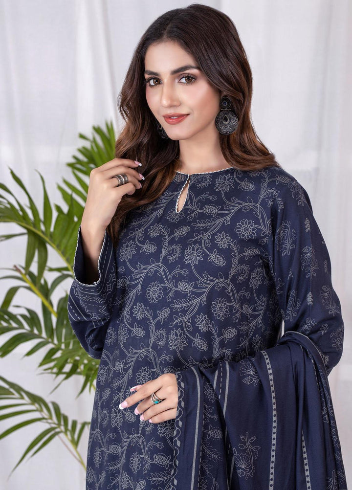 Lakhany Printed Cashmi Vool Suits Unstitched 3 Piece LSM21CV CVC-1013-A - Winter Collection