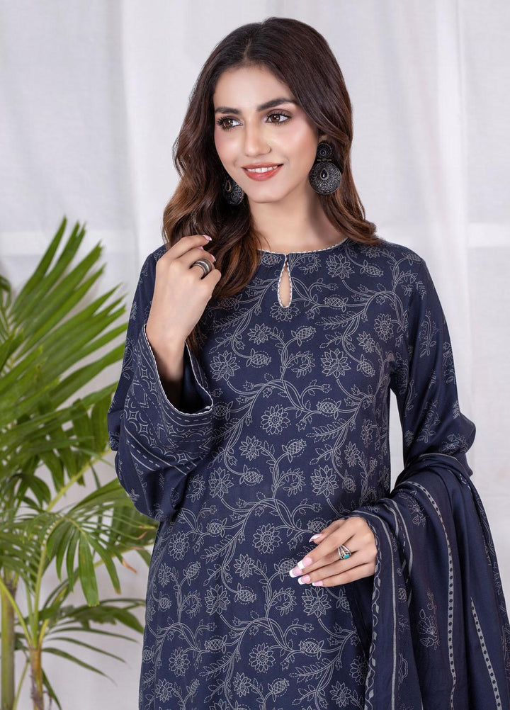 Lakhany Printed Cashmi Vool Suits Unstitched 3 Piece LSM21CV CVC-1013-A - Winter Collection