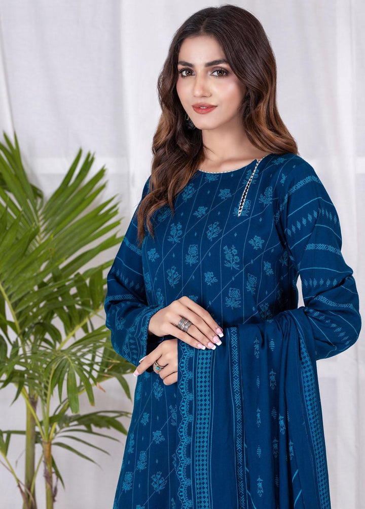 Lakhany Printed Cashmi Vool Suits Unstitched 3 Piece LSM21CV CVC-1014-A - Winter Collection