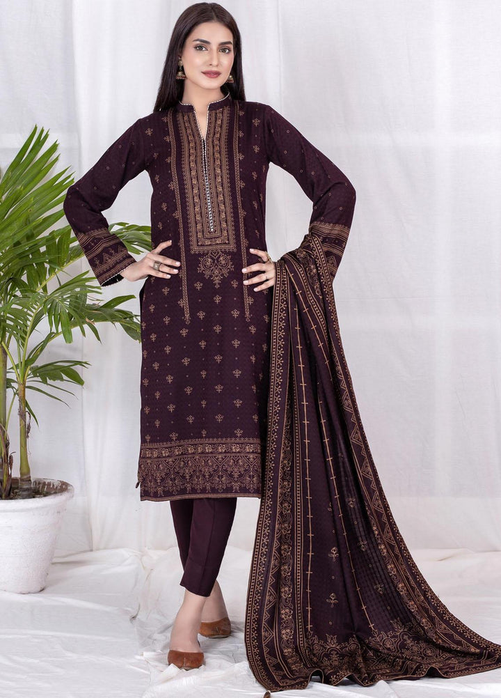 Lakhany Printed Cashmi Vool Suits Unstitched 3 Piece LSM21CV CVC-1015-A - Winter Collection