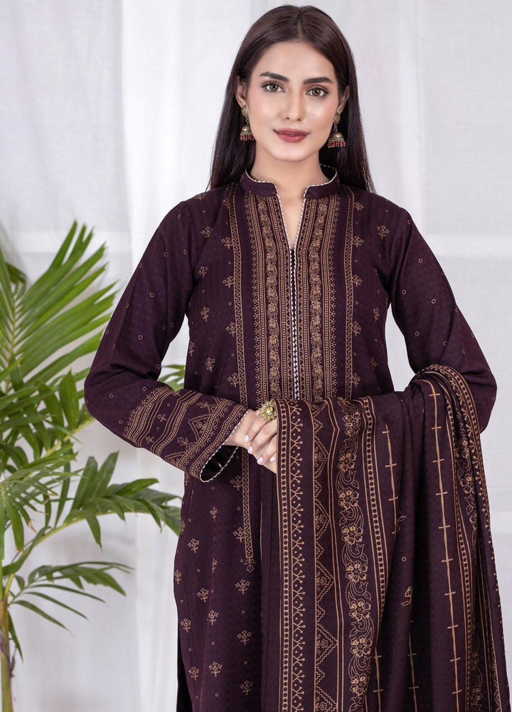 Lakhany Printed Cashmi Vool Suits Unstitched 3 Piece LSM21CV CVC-1015-A - Winter Collection