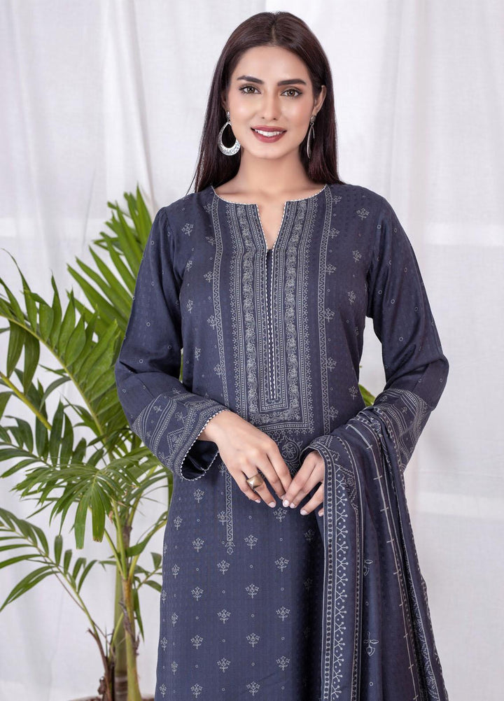 Lakhany Printed Cashmi Vool Suits Unstitched 3 Piece LSM21CV CVC-1015-B - Winter Collection