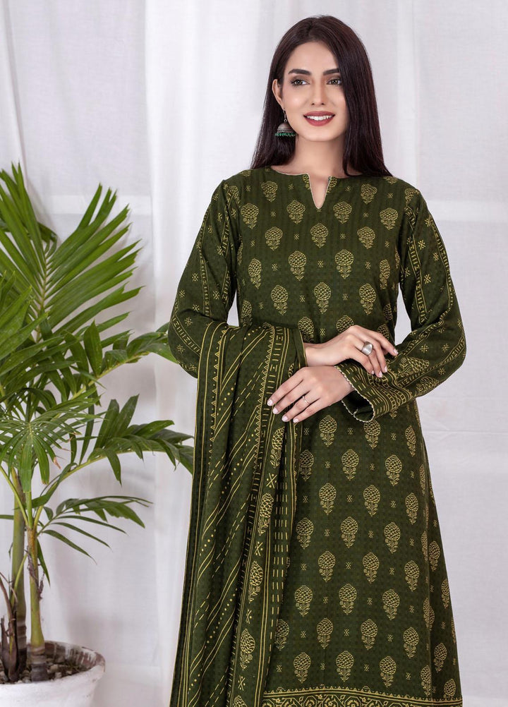 Lakhany Printed Cashmi Vool Suits Unstitched 3 Piece LSM21CV CVC-1016-B - Winter Collection