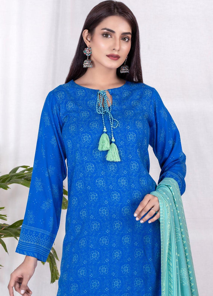 Lakhany Printed Cashmi Vool Suits Unstitched 3 Piece LSM21CV CVC-1020-B - Winter Collection
