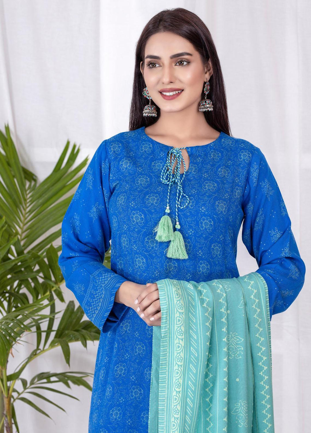 Lakhany Printed Cashmi Vool Suits Unstitched 3 Piece LSM21CV CVC-1020-B - Winter Collection