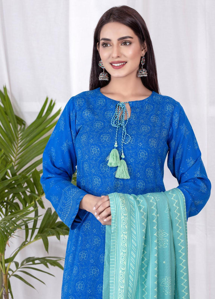 Lakhany Printed Cashmi Vool Suits Unstitched 3 Piece LSM21CV CVC-1020-B - Winter Collection