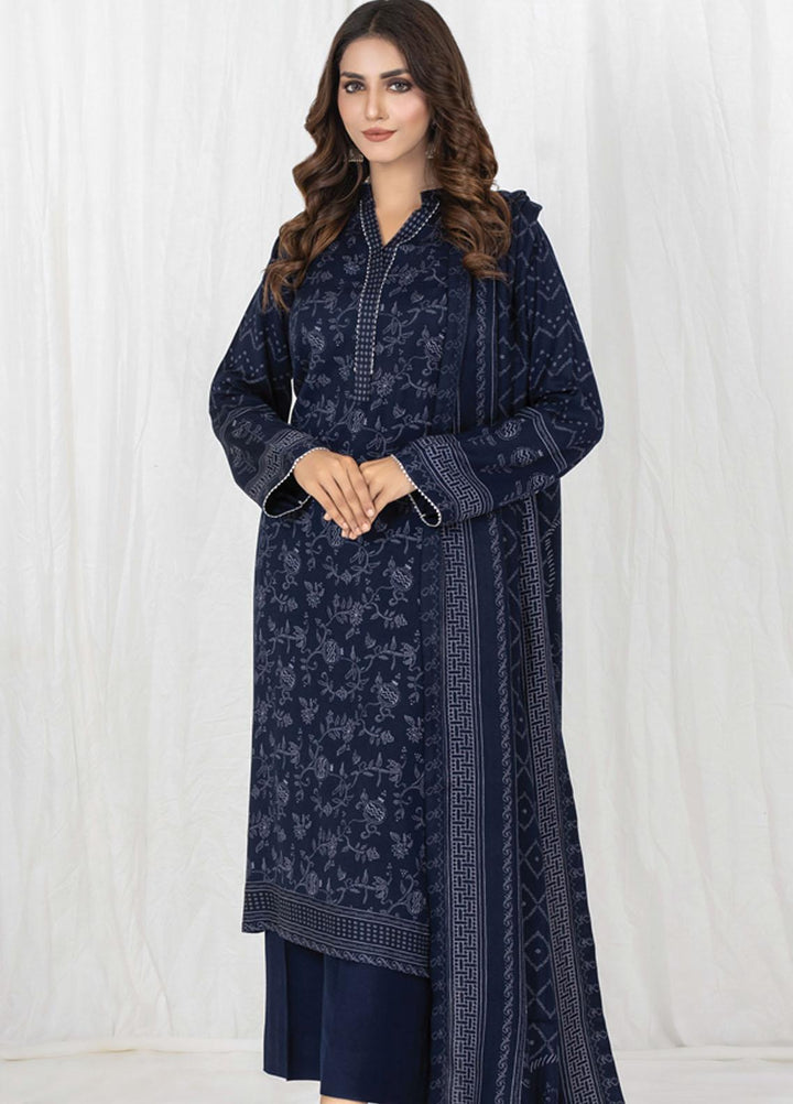 Lakhany Printed Cashmi Vool Suits Unstitched 3 Piece LSM21CV-2 CVC-1022-A - Winter Collection
