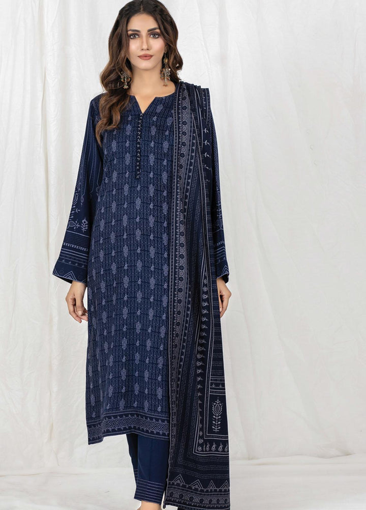 Lakhany Printed Cashmi Vool Suits Unstitched 3 Piece LSM21CV-2 CVC-1023-B - Winter Collection