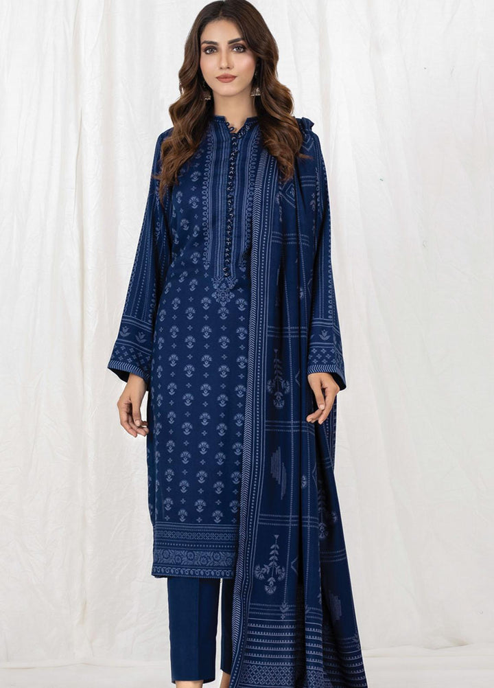 Lakhany Printed Cashmi Vool Suits Unstitched 3 Piece LSM21CV-2 CVC-1025-A - Winter Collection