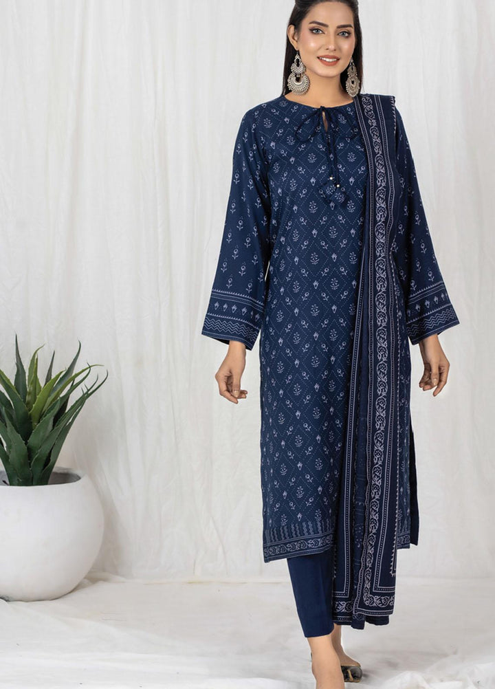 Lakhany Printed Cashmi Vool Suits Unstitched 3 Piece LSM21CV-2 CVC-1026-B - Winter Collection