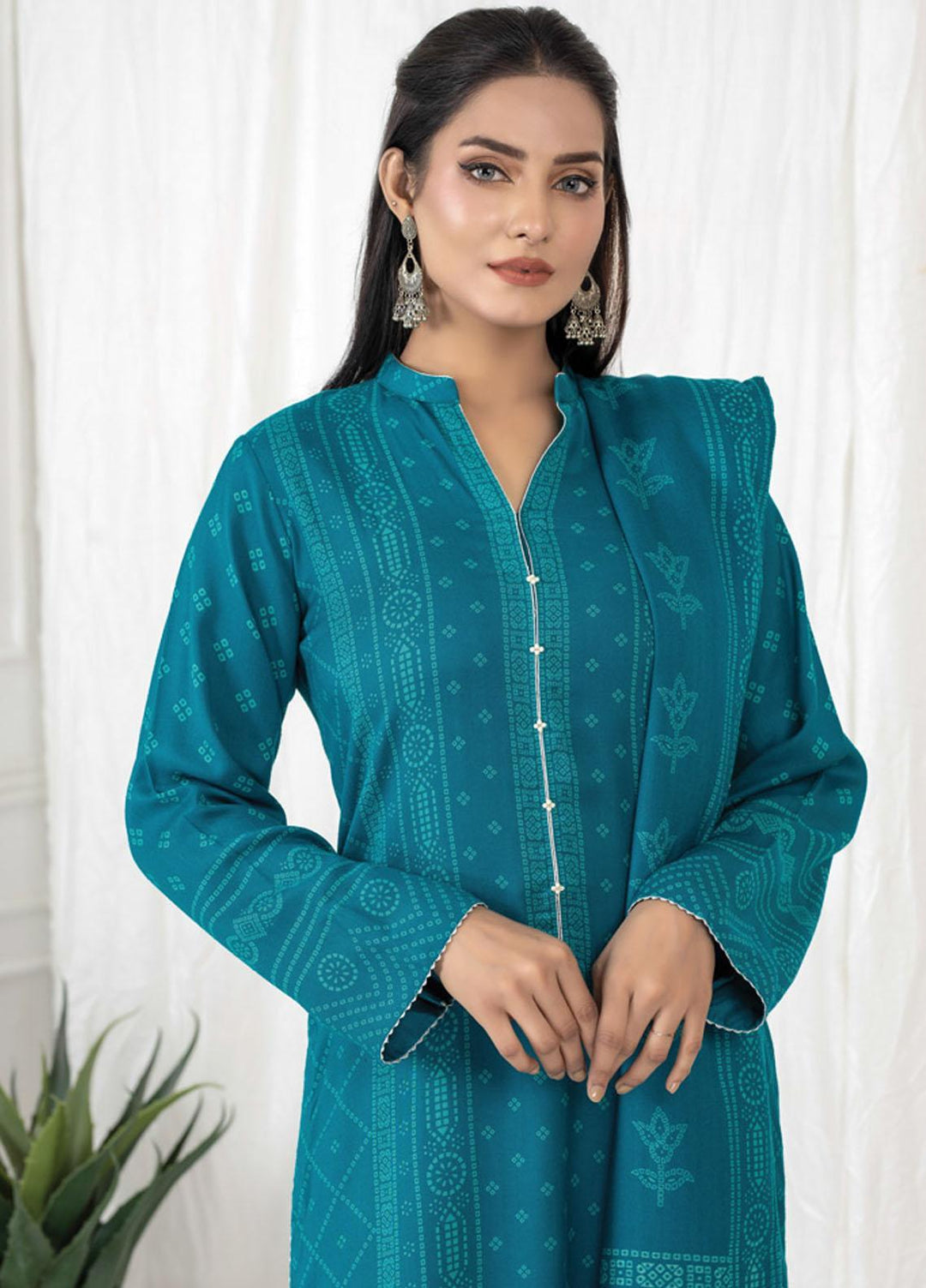 Lakhany Printed Cashmi Vool Suits Unstitched 3 Piece LSM21CV-2 CVC-1027-A - Winter Collection