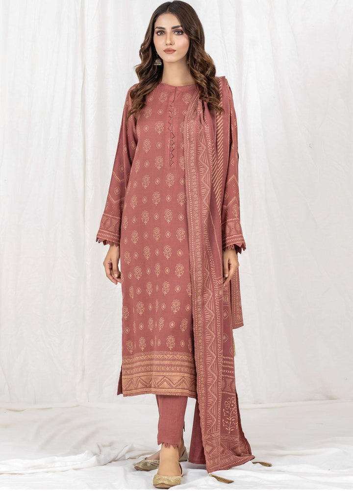 Lakhany Printed Cashmi Vool Suits Unstitched 3 Piece LSM21CV-2 CVC-1028-A - Winter Collection
