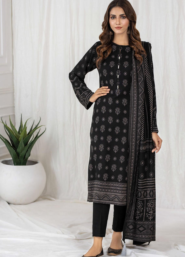 Lakhany Printed Cashmi Vool Suits Unstitched 3 Piece LSM21CV-2 CVC-1028-B - Winter Collection