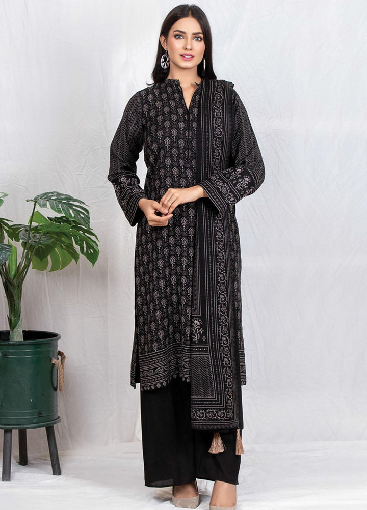 Lakhany Printed Cashmi Vool Suits Unstitched 3 Piece LSM21CV-2 CVC-1030-A - Winter Collection