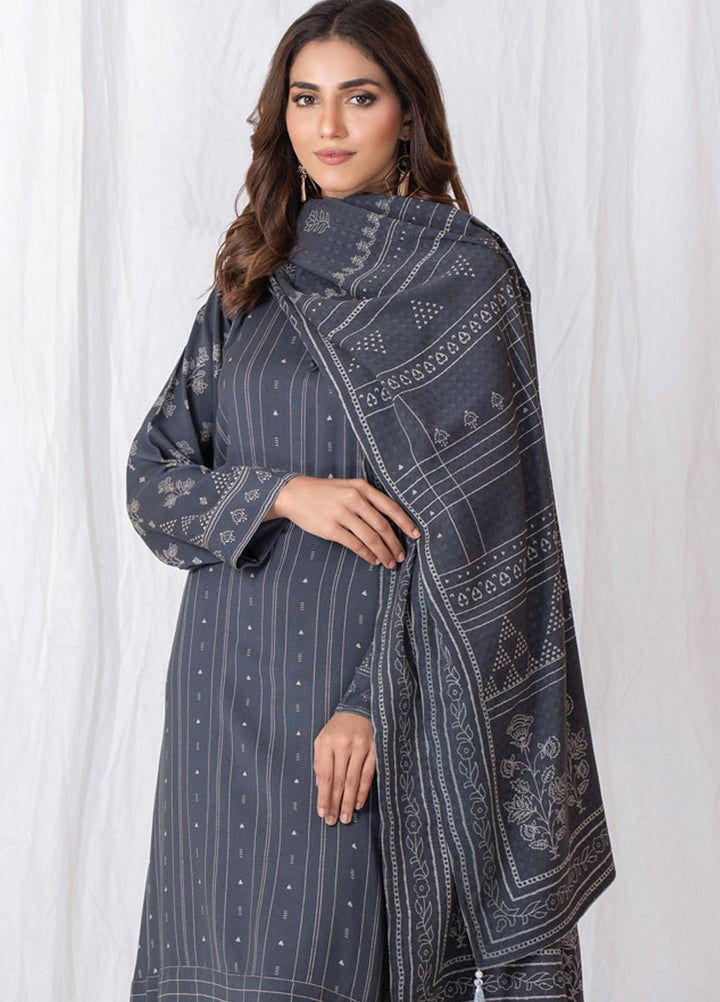 Lakhany Printed Cashmi Vool Suits Unstitched 3 Piece LSM21CV-2 CVC-1031-A - Winter Collection